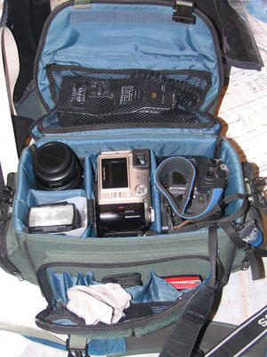 One camera bag, two cameras