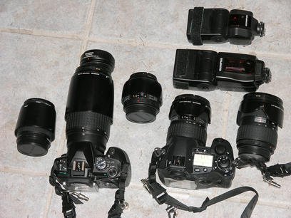 Olympus E-1, E-510 and lenses