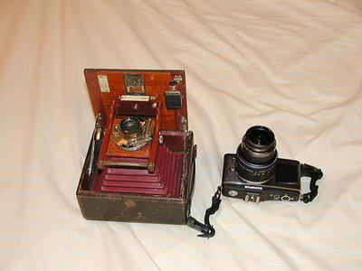 Chautauqua 4x5 camera and Olympus E-P2 #3