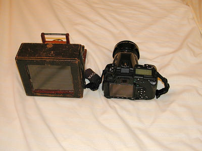 Chautauqua 4x5 camera and Olympus E-3 #2