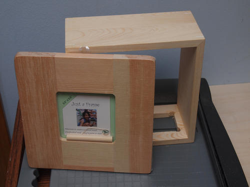 Picture frame for viewing the LCD