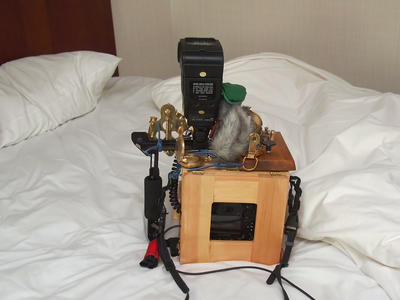 Back of the camera shell used at Arisia 2011