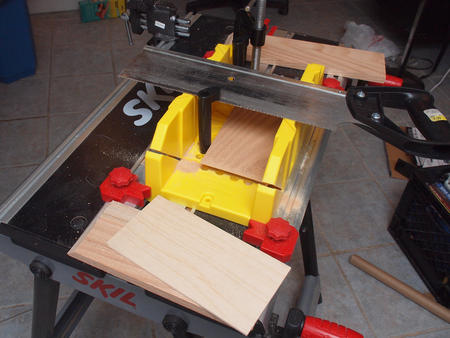 Building the camera shell with a hand saw router box #2