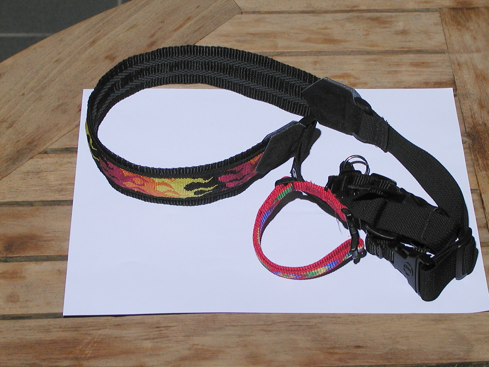 Tamrac N-17 strap with dog collar to attach to flash bracket