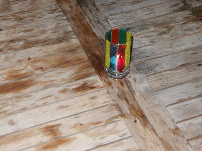 Christmas candle Gwen made