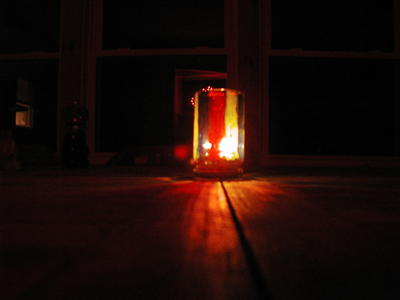 Christmas candle Gwen made #6