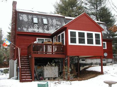 Back of our house (with snow)