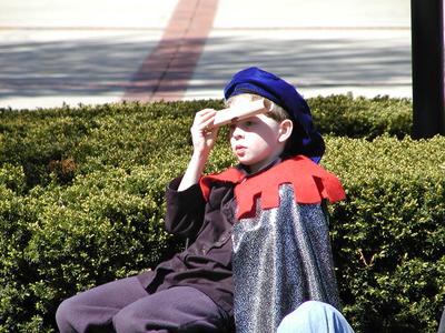 Young audience member