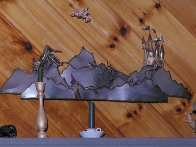 Fireplace and sculpture #2