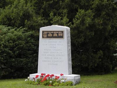 Forge Village war memorial #2