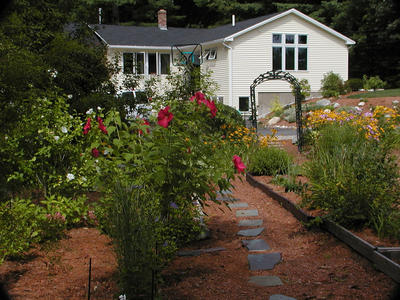View of the house from the garden