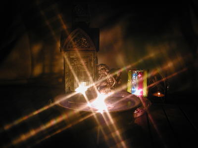 Fire fairy with star filter