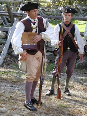Reenactor with bullet case #2