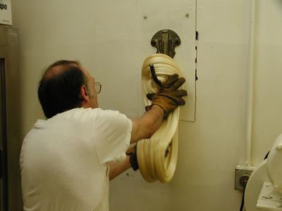 Making candy canes by hand #9