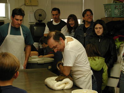 Making candy canes by hand #15