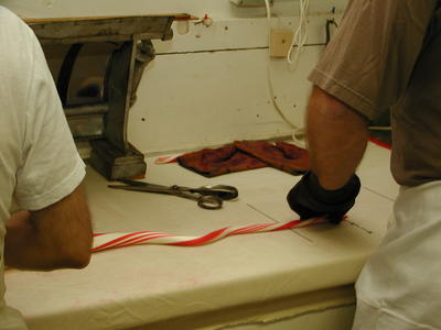 Making candy canes by hand #24