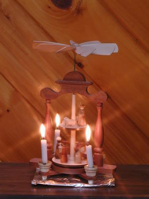 Nativity set with candles #3