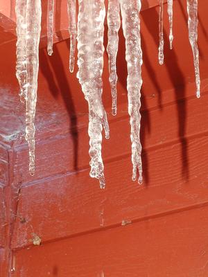 Melting icicles