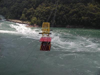 Spanish Aero car over the rapids