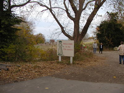 Entrance to Plimoth plantation