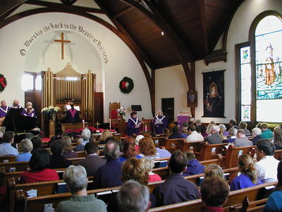 Lighting the Advent wreath