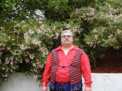 Mike in Renaissance Faire garb at Serenbe #2