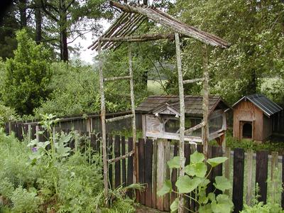 Rabbit hutch at Serenbe