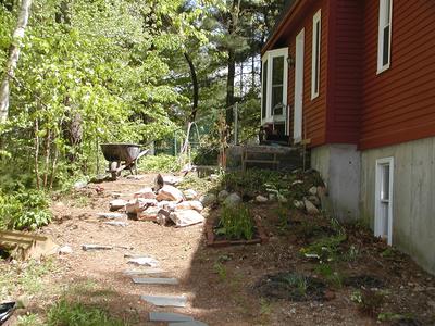 Building the front walkway #2