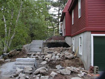Building the front walkway #7