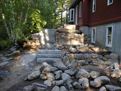 Building the front walkway #8