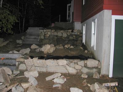 Building the front walkway #9