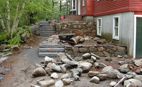 Building the front walkway #10