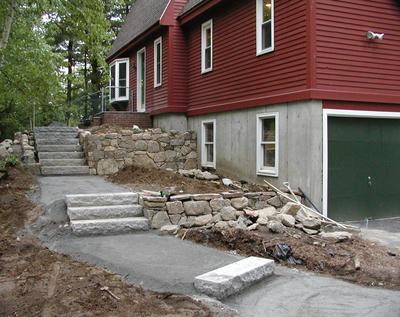 Building the front walkway #11