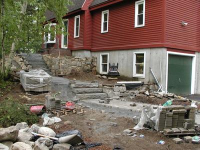 Building the front walkway #14