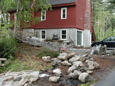 Building the front walkway #15