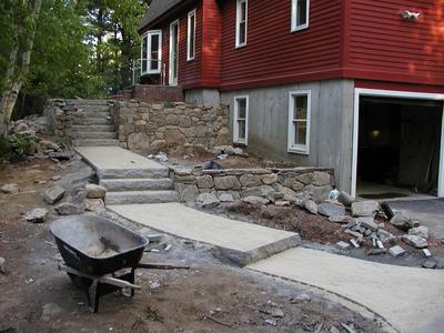 Building the front walkway #20