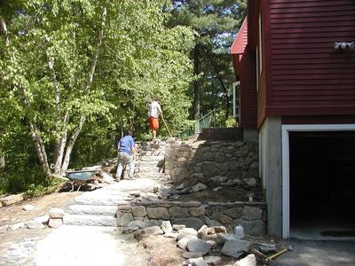 Building the front walkway #21