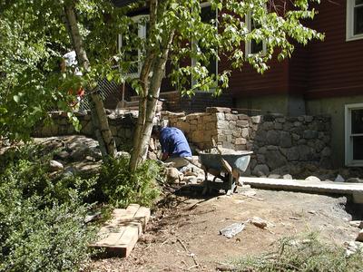 Building the front walkway #22