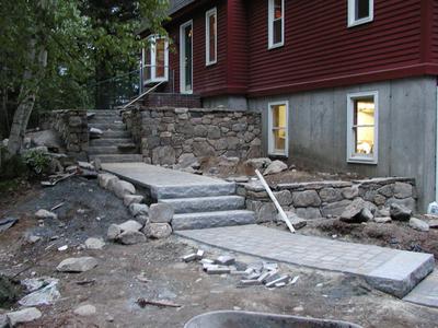 Building the front walkway #23