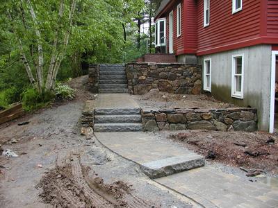 Building the front walkway #24