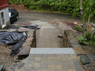 Building the front walkway #25