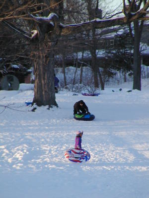 Sledding in Harvard, MA. #4