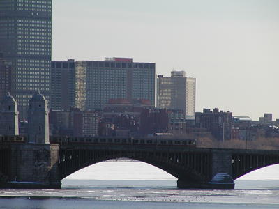 Redline crossing the Charles river