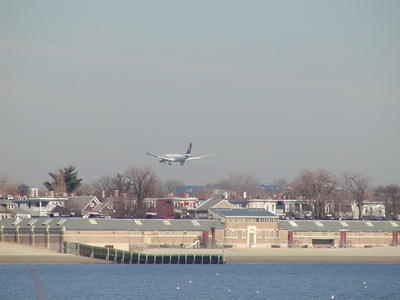 Landing at Logan airport