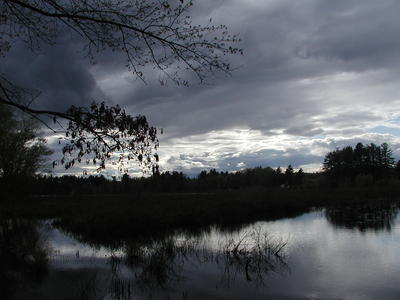 Clouds over Spectacle Pond