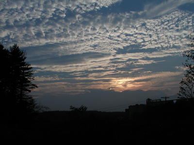 Sunset and clouds