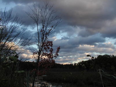 Clouds over Spectacle Pond