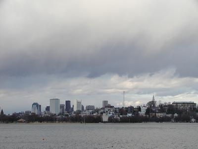 Boston in the clouds