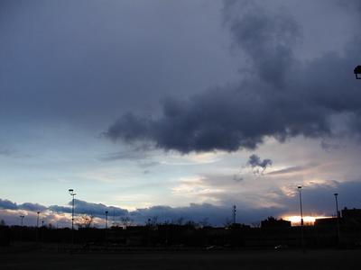 Sunset clouds in south Boston