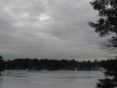 Cloudy winter morning